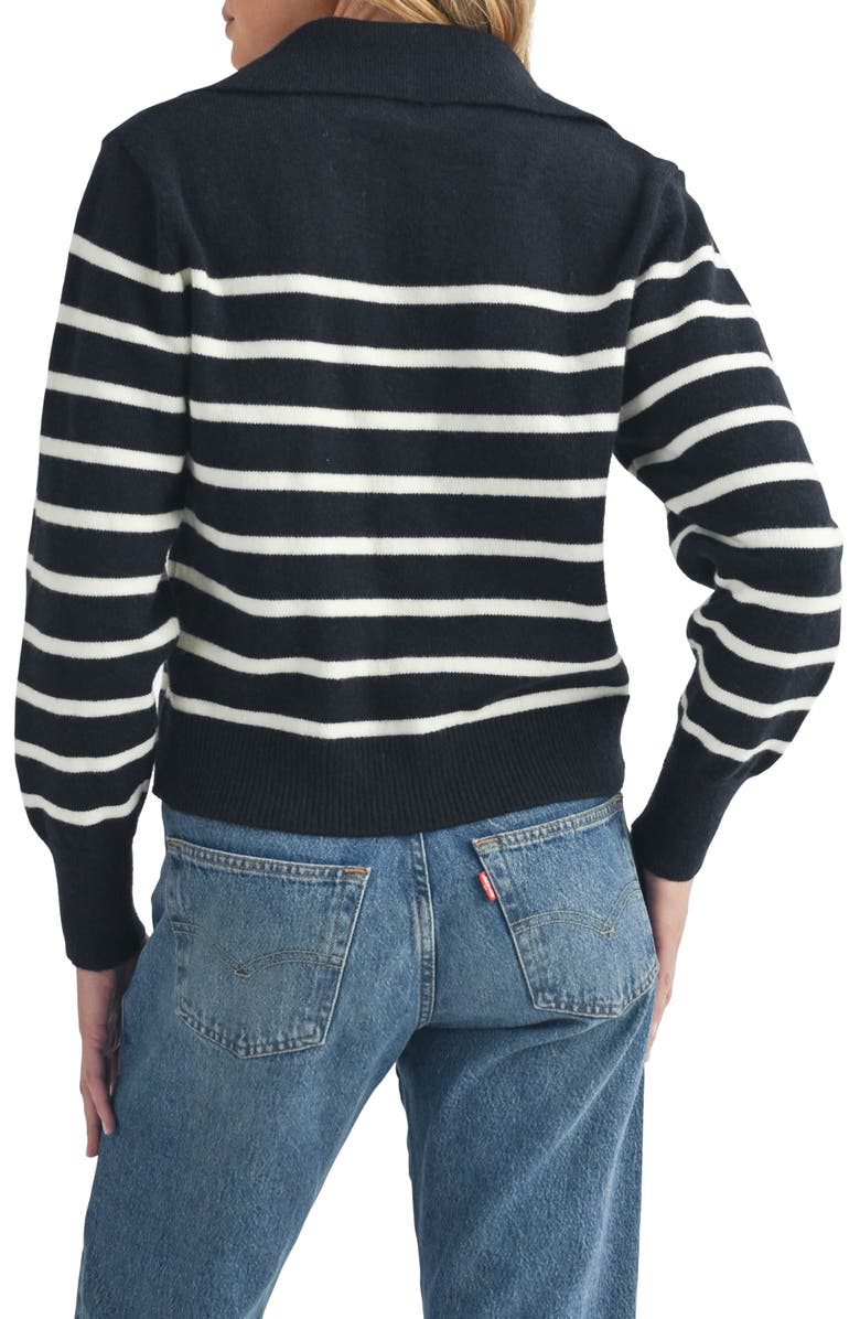 All in Favor Stripe Polo Sweater, Alternate, color, 
