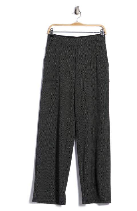 Stripe Wide Leg Ponte Pants