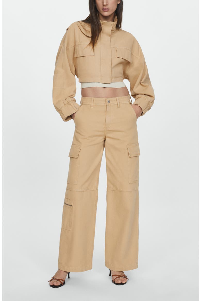 Cargo Cotton Pants, Alternate, color, MEDIUM BROWN