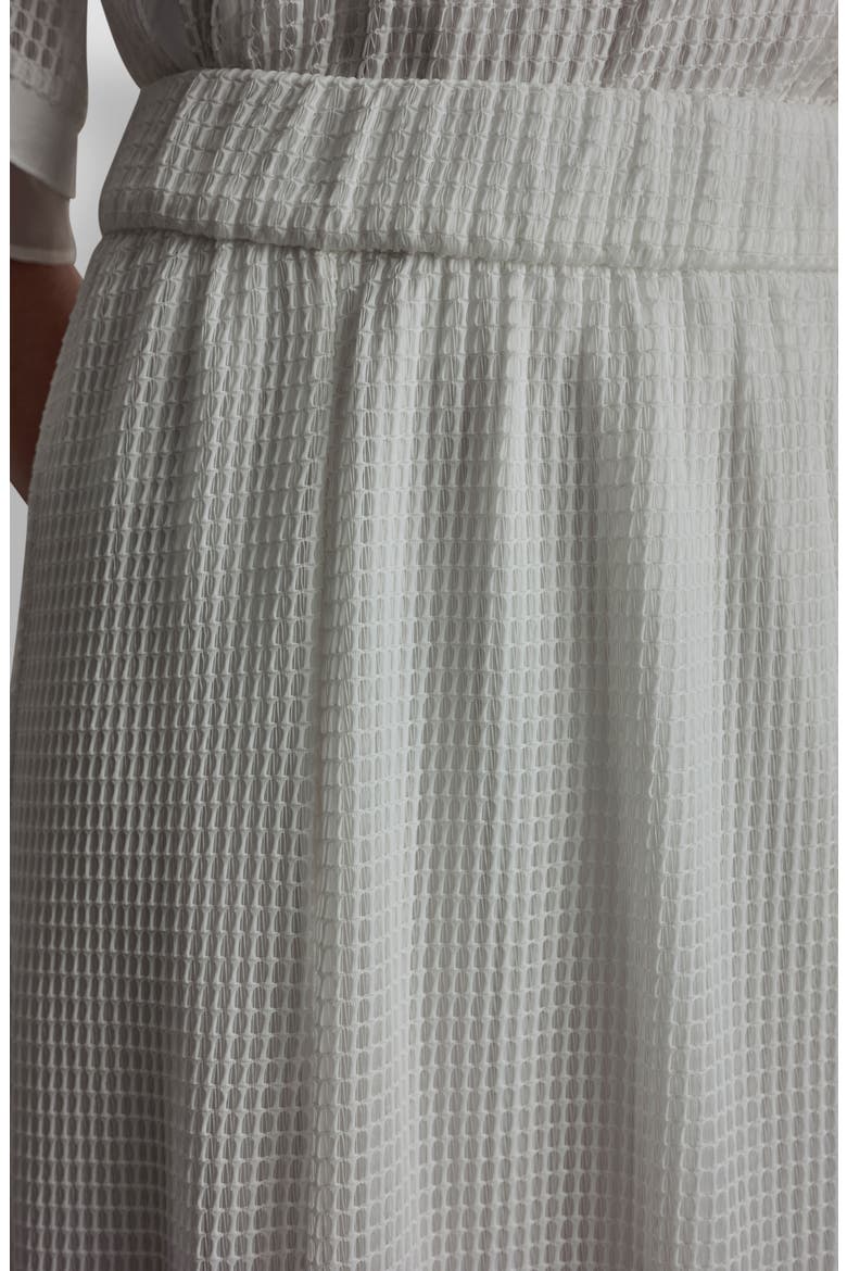 Windowpane A-Line Skirt, Alternate, color, IVORY