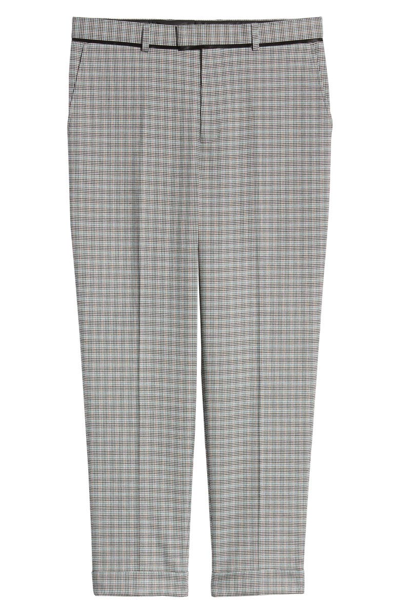 Topman Rococo Mini Check Skinny Fit Dress Pants, Alternate, color, 