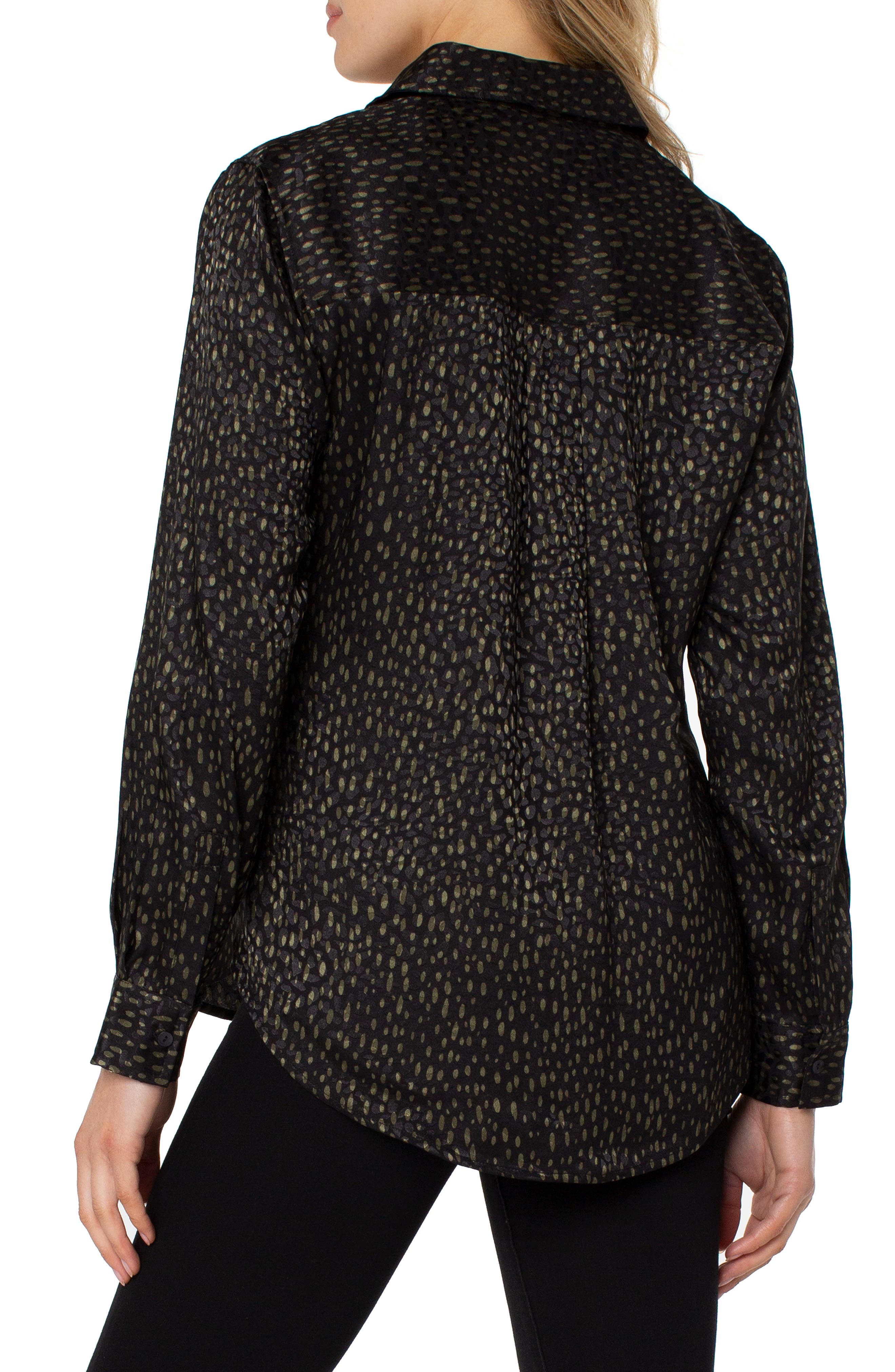 Liverpool Animal Dot Woven Button-Up Shirt (Women) | Nordstromrack