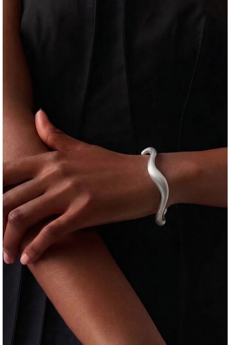 Magma Cuff in Silver, Alternate, color, Silver