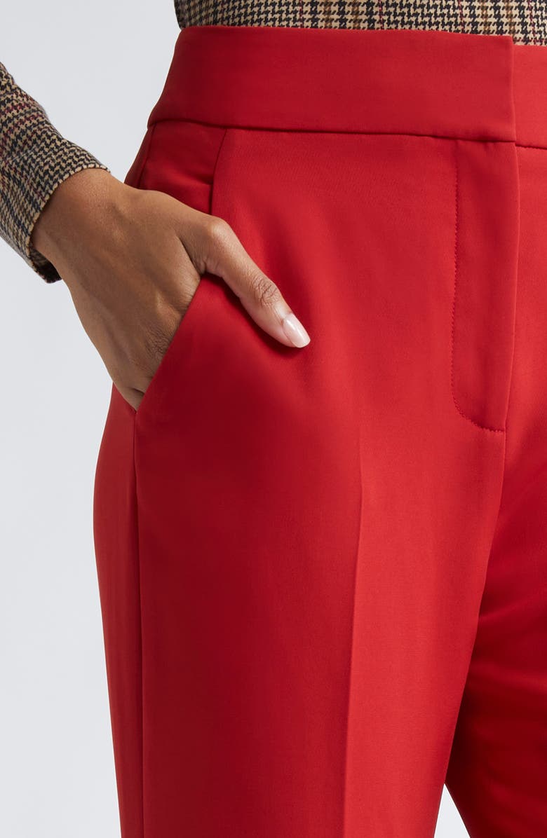 Veronica Beard Lebone Flare Leg Pants, Alternate, color, Crimson