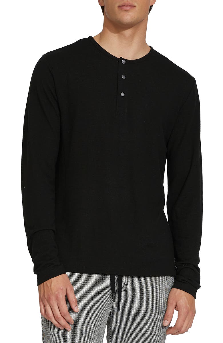 Civil Society Hacchi Knit Henley, Main, color, Black