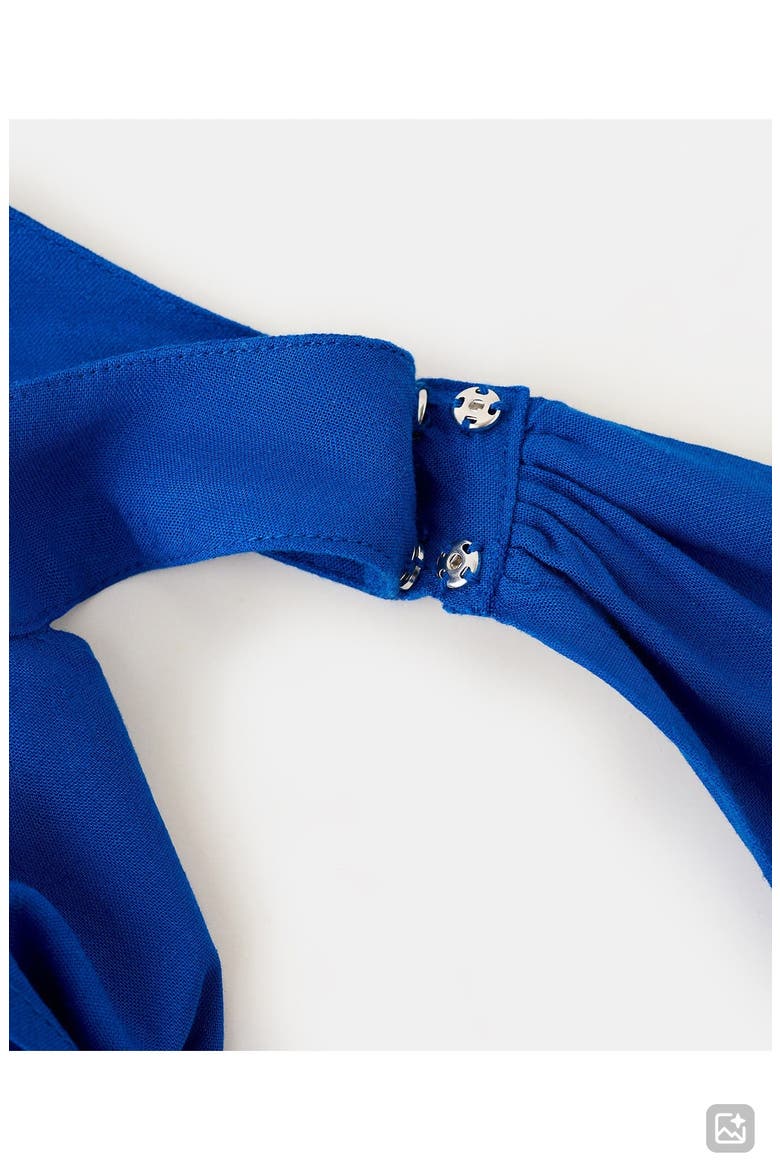 Asymmetric Halter Neck Crop Top, Alternate, color, VIBRANT BLUE