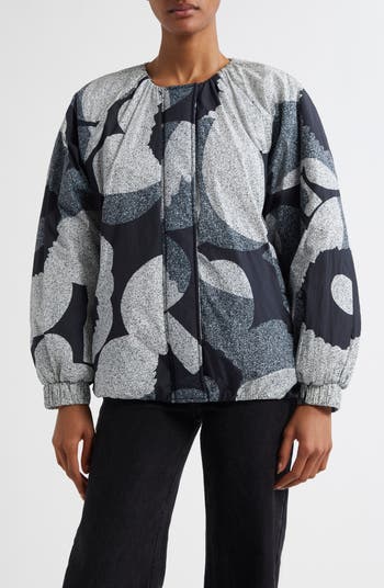 Marimekko Silmu Unikko Floral Insulated Coat | Nordstrom