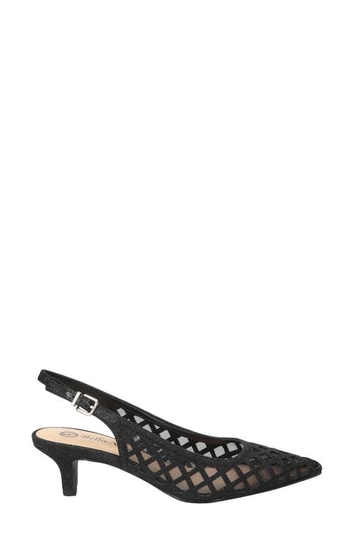 Bella Vita Noel Slingback Pointed Toe Pump In Black