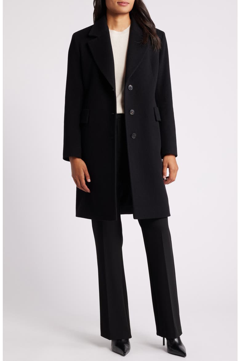 Charlie Wool Coat (Nordstrom Exclusive), Alternate, color, BLACK