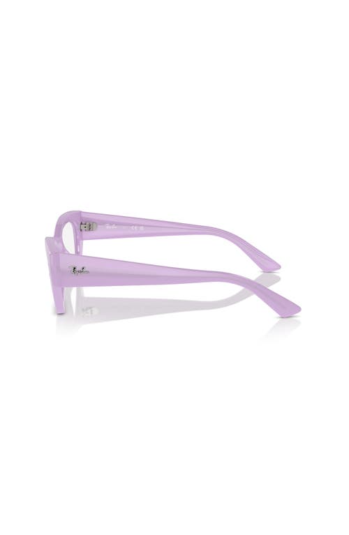 Ray Ban Ray-ban 52mm Irregular Optical Glasses In Purple