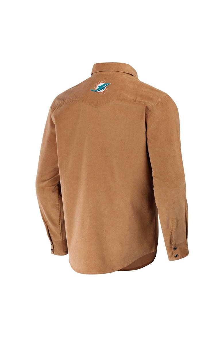 Men's NFL x Darius Rucker Collection by Fanatics Orange Miami Dolphins Western Full-Snap Shirt, Alternate, color, Orange