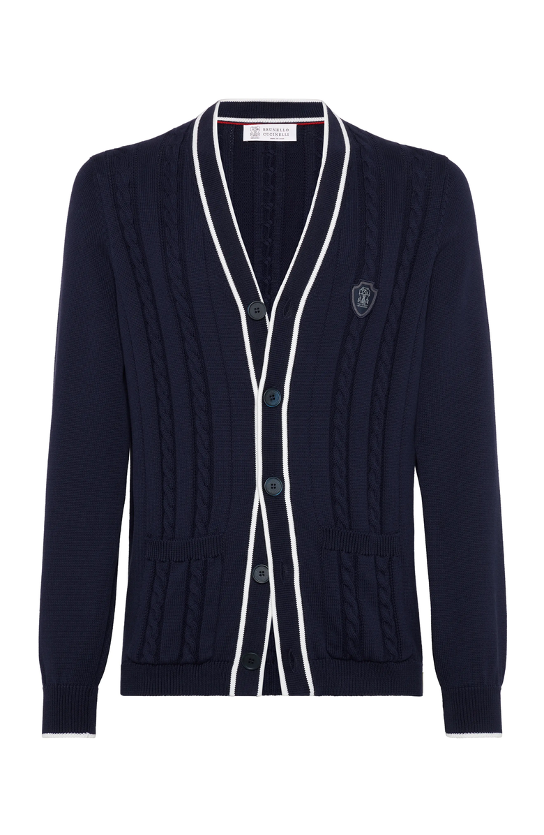 Brunello Cucinelli Cable knit cardigan, Main, color, 