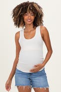 PinkBlush Ribbed Scoop Neck Tank Top