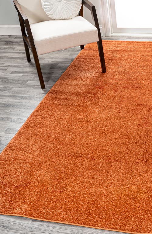 Jonathan Y Haze Solid Low-pile Area Rug In Orange