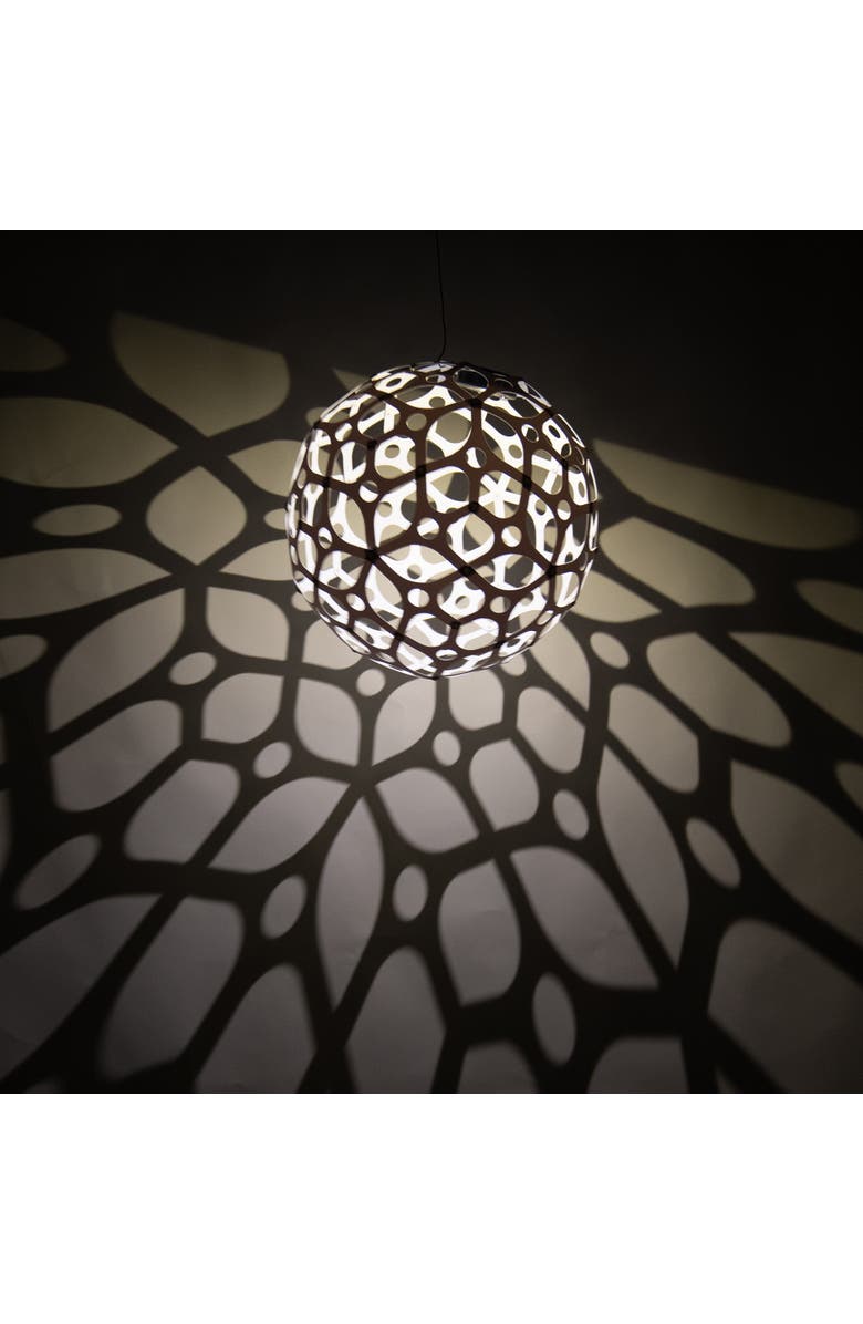 GlowTheory Flowerhouse 8" Solar Peace Outdoor Hanging Décor, Alternate, color, Multicolored