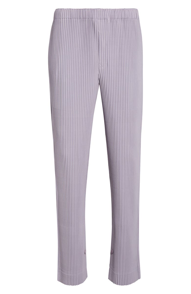 Homme Plissé Issey Miyake Monthly Colors June Pleated Straight Leg Pants, Alternate, color, Cloud Gray