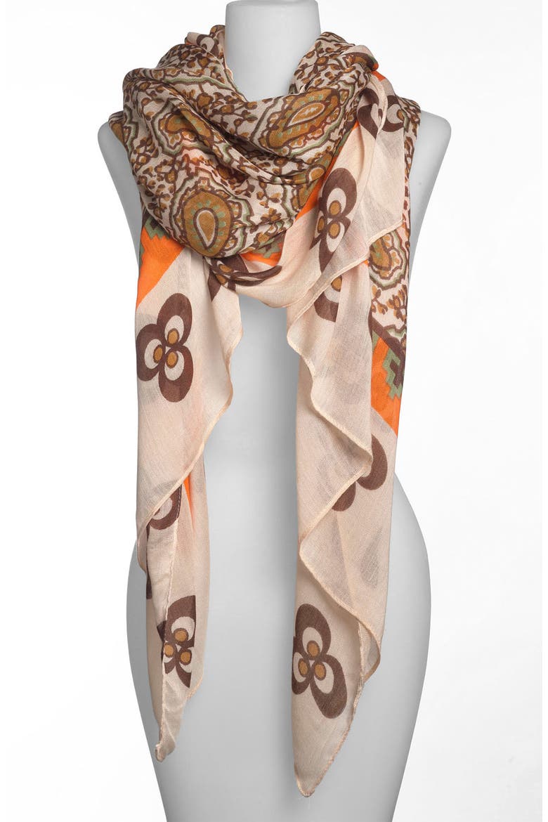 'Undone' Scarf, Main, color, ORANGE