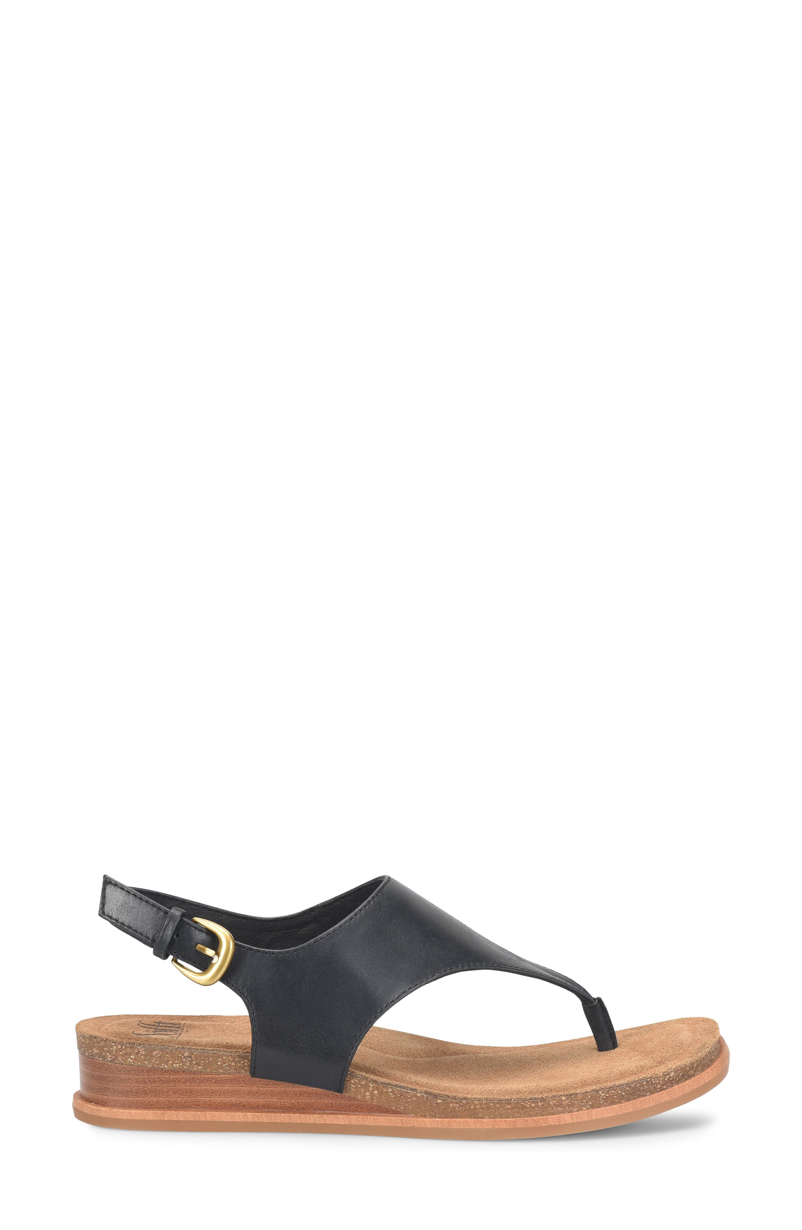 Söfft Penelope Slingback Wedge Sandal, Alternate, color, Black