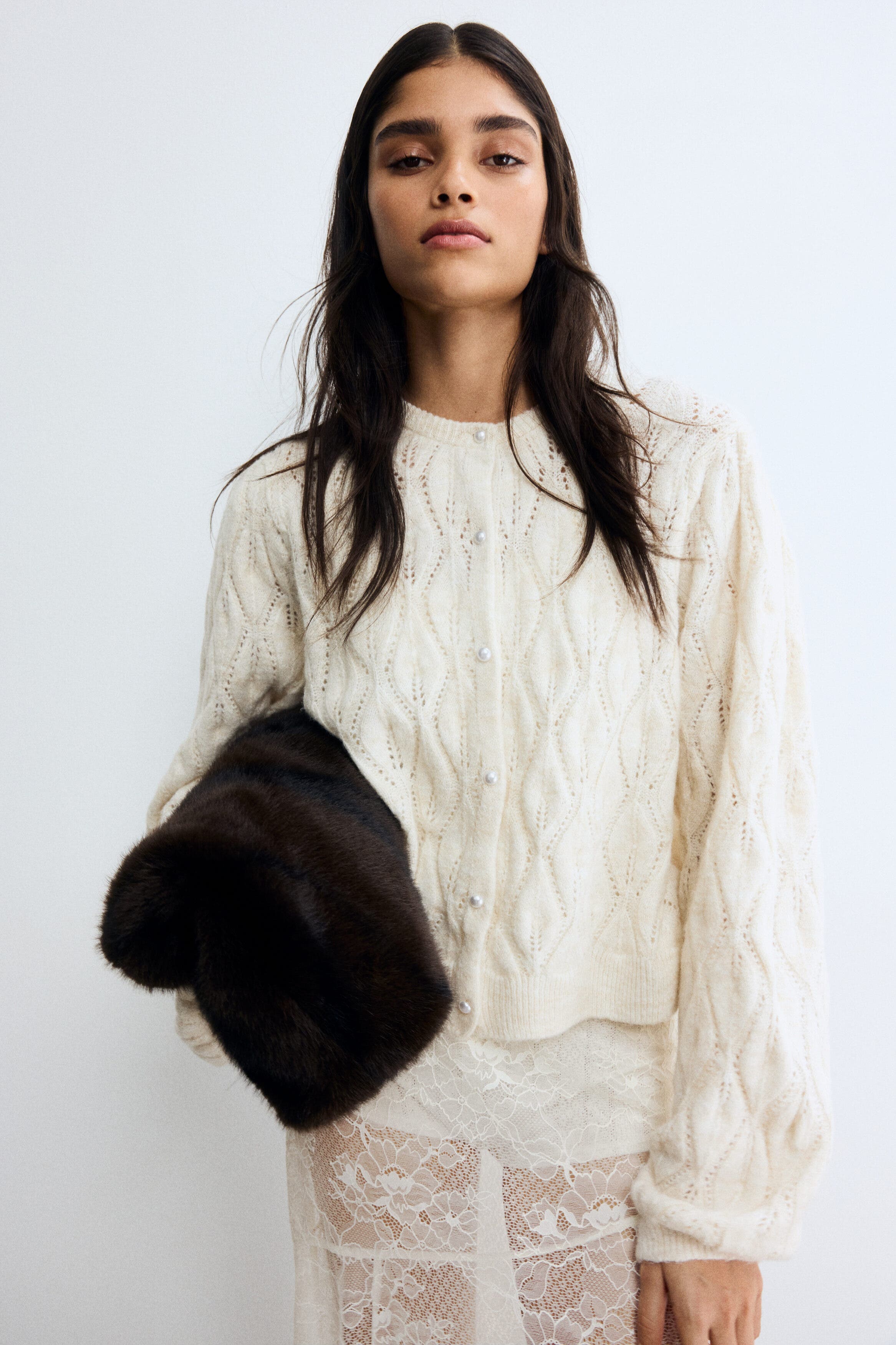Pointelle-knit Cardigan - image 2