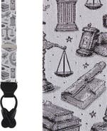 Trafalgar Esquire Law Silk Novelty Button End Suspenders