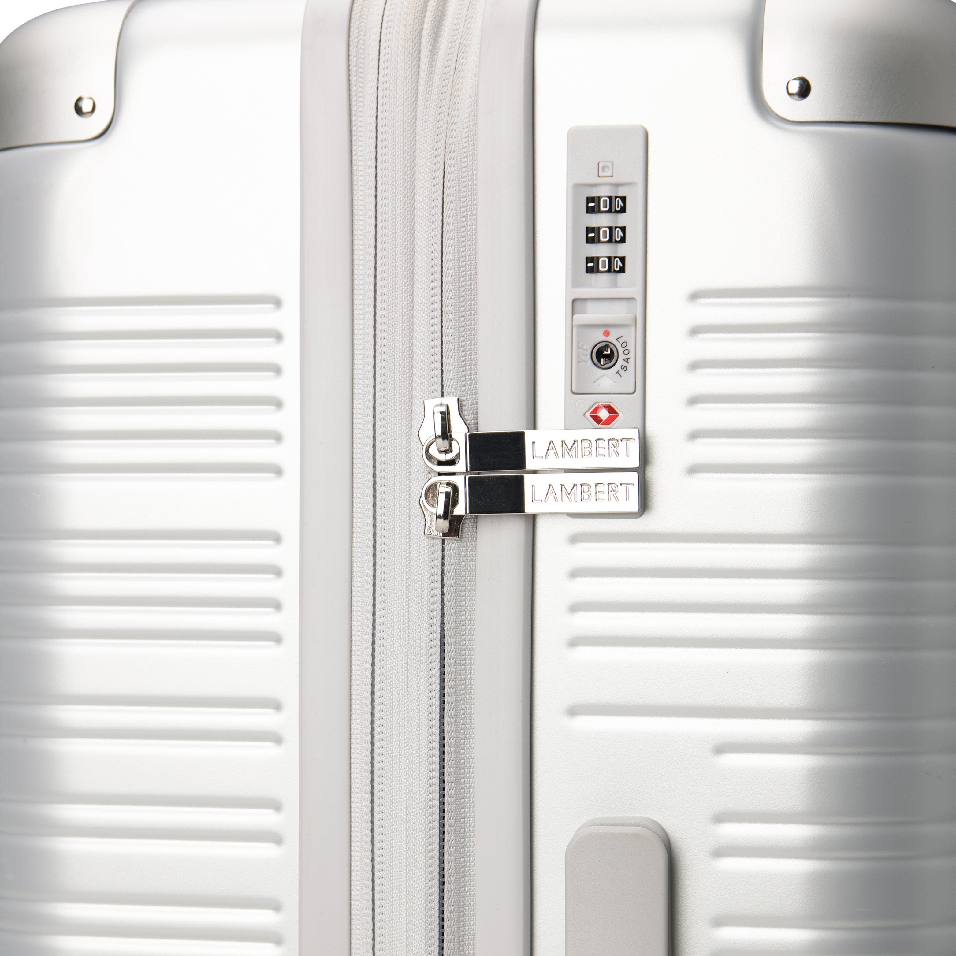 Lambert Milan - Medium Checked Luggage, Alternate, color, Silver