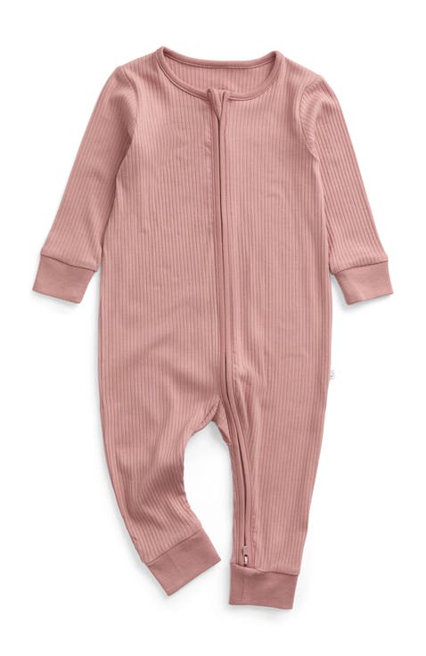 Ribbed Two Way Zip-Up Sleepsuit (Baby)