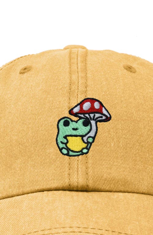 DALIX DALIX MUSHROOM FROG EMBROIDERED HAT 