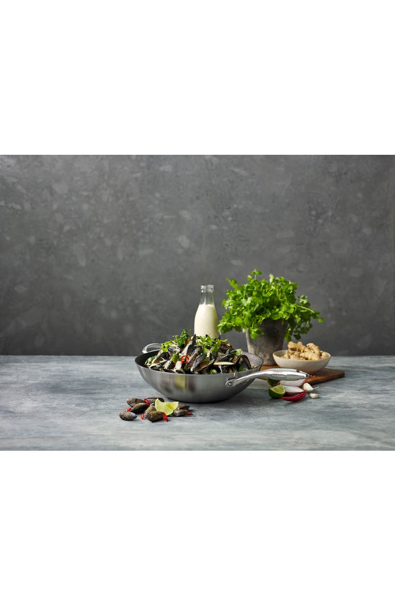 Scanpan CTX 12.75 Inch Nonstick Wok, Stainless Steel, Alternate, color, Silver