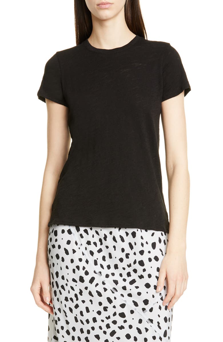 ATM Anthony Thomas Melillo Schoolboy Cotton Crewneck T-Shirt, Alternate, color, Black