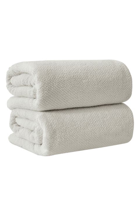Cotton 2-Pack Oversized Bath Sheet Set