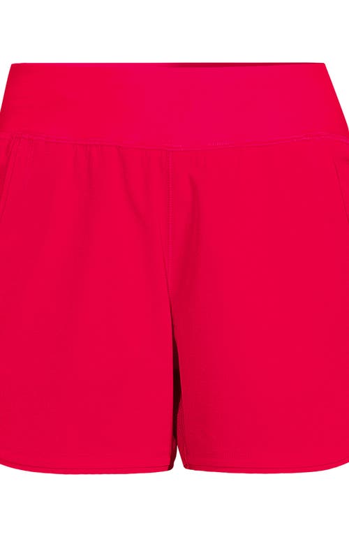 LANDS' END LANDS' END 5" QUICK DRY ELASTIC WAIST BOARD SHORTS SWIM COVER-UP SHORTS WITH PANTY