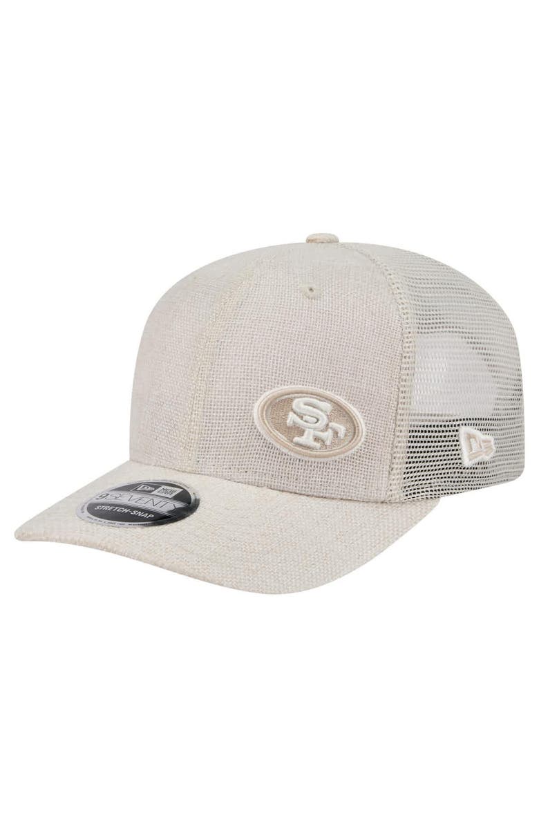 New Era Men's New Era Natural San Francisco 49ers Flawless 9SEVENTY Stretch-Snap Hat, Main, color, 
