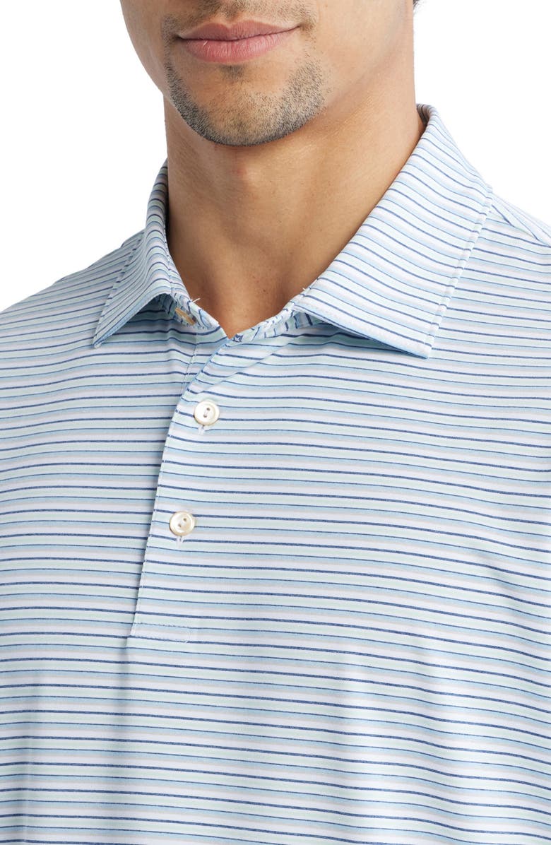 Peter Millar Fairmont Stripe Performance Jersey Polo, Alternate, color,