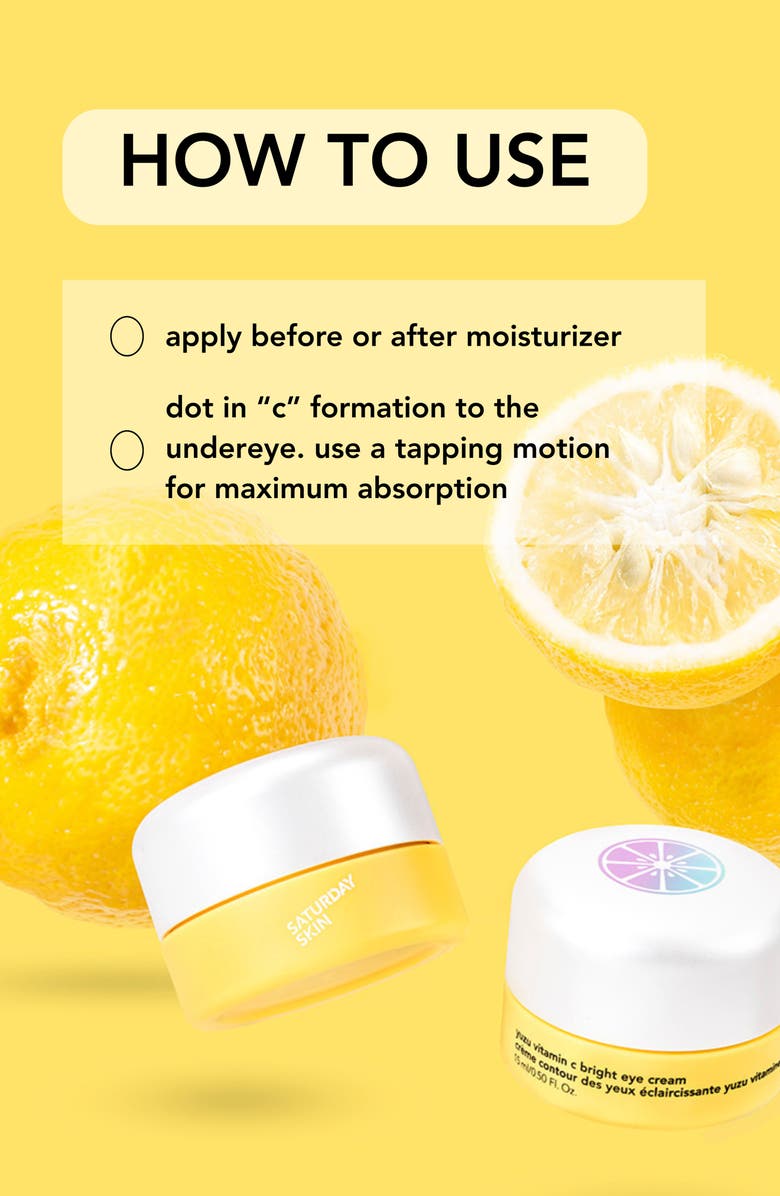 Saturday Skin Yuzu Vitamin C Bright Eye Cream, Alternate, color, 