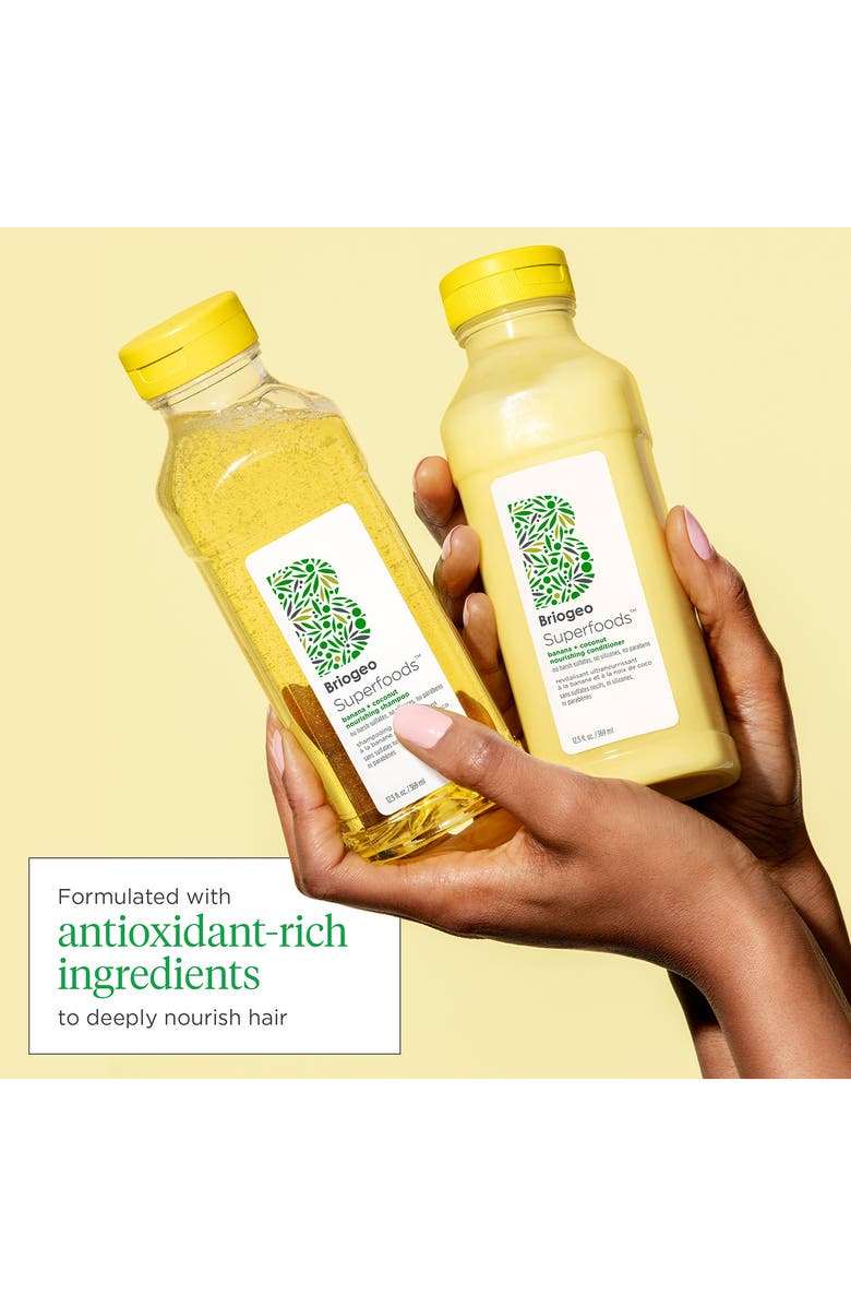 Briogeo Superfoods Banana + Coconut Nourishing Shampoo & Conditioner Duo for Dry Hair $56 Value, Alternate, color, 