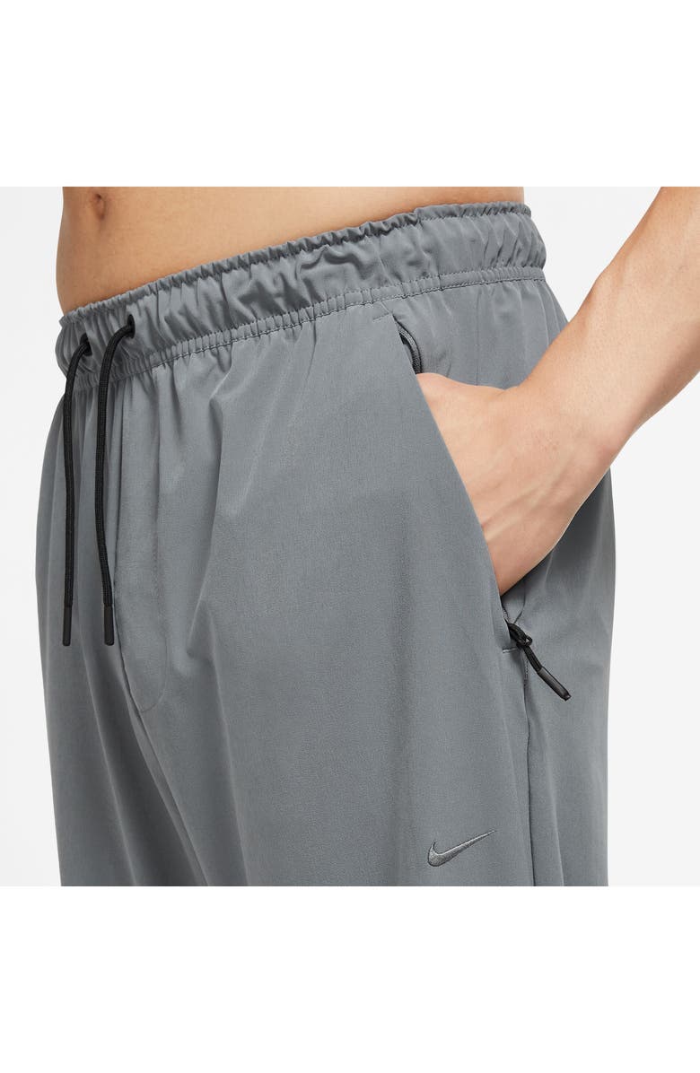 Nike Dri-FIT Unlimited Drawstring Pants, Alternate, color, Smoke Grey/ Black/ Smoke Grey