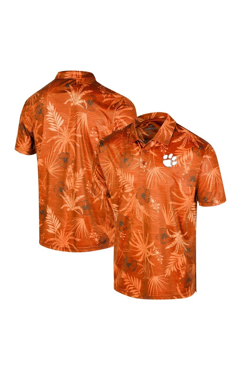 COLOSSEUM Men's Colosseum Orange Clemson Tigers Big & Tall Palms Polo, Main, color, Orange