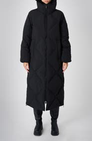 The Recycled Planet Company Dida Faux Fur Trim Water Repellent Down Puffer Coat