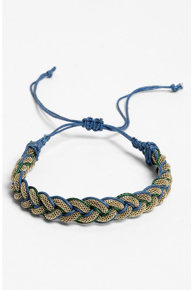 Braid Bracelet, Main, color, BLUE/ GREEN