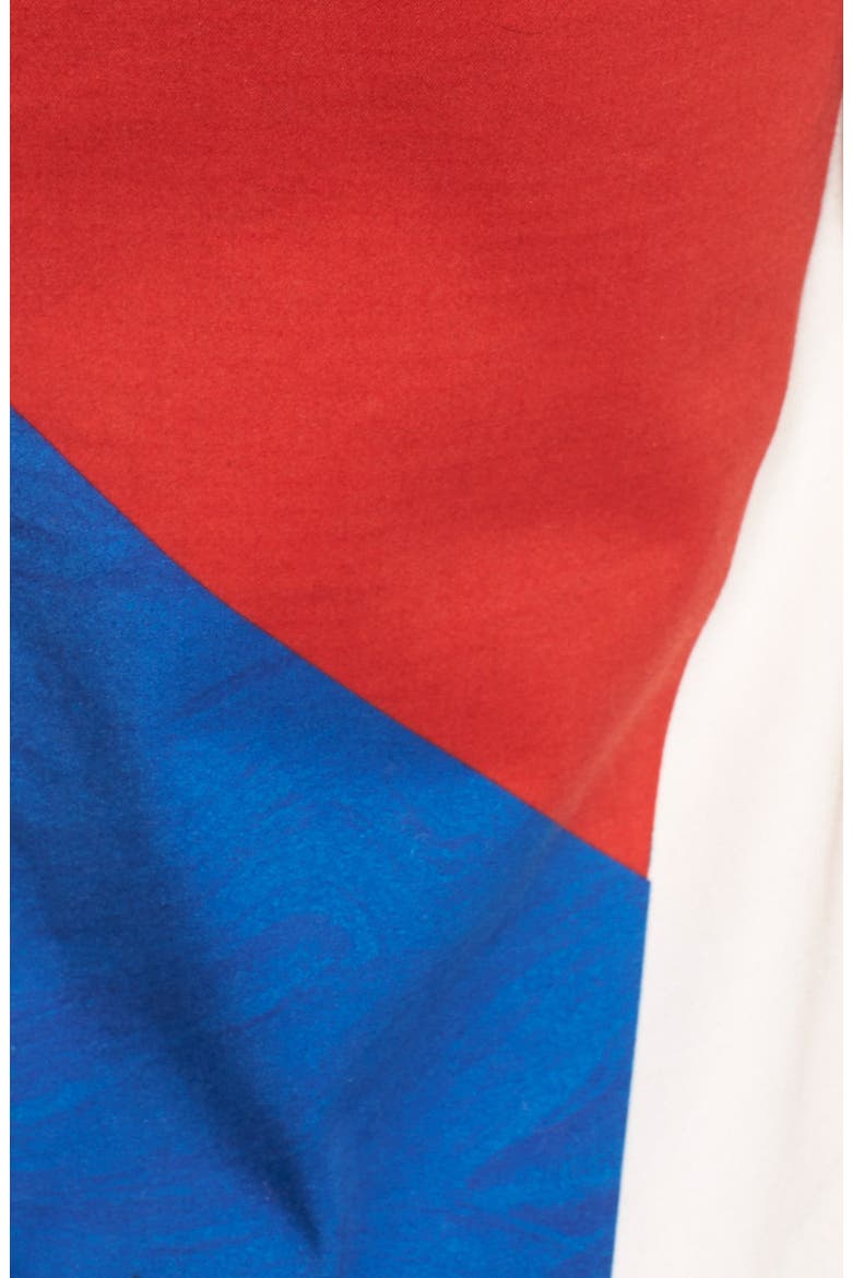 'Clyde' Print Stretch Cotton Dress, Alternate, color, COLORBLOCK GRAPHIC