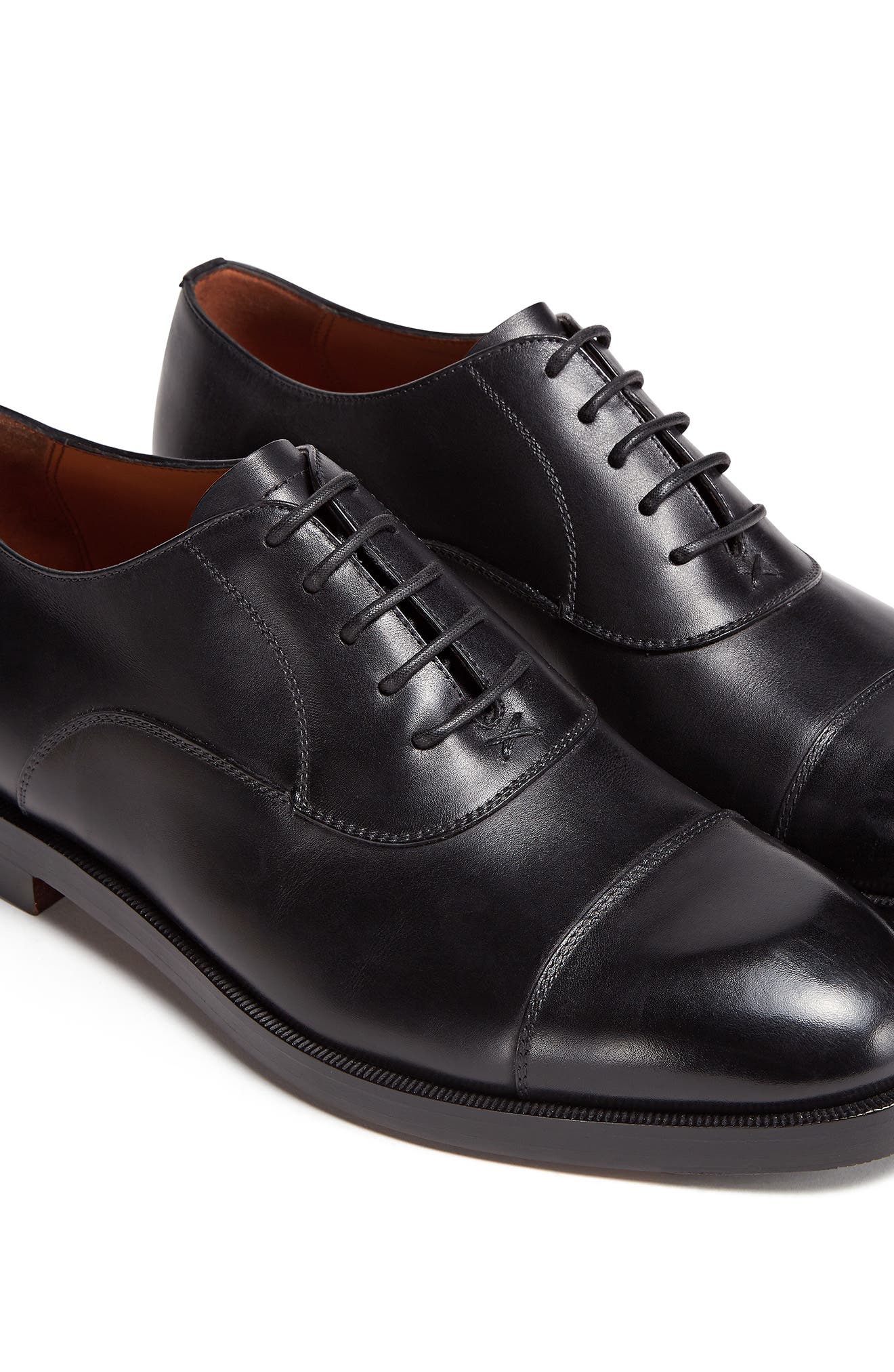 ZEGNA Torino Cap Toe Oxford, Alternate, color, Black