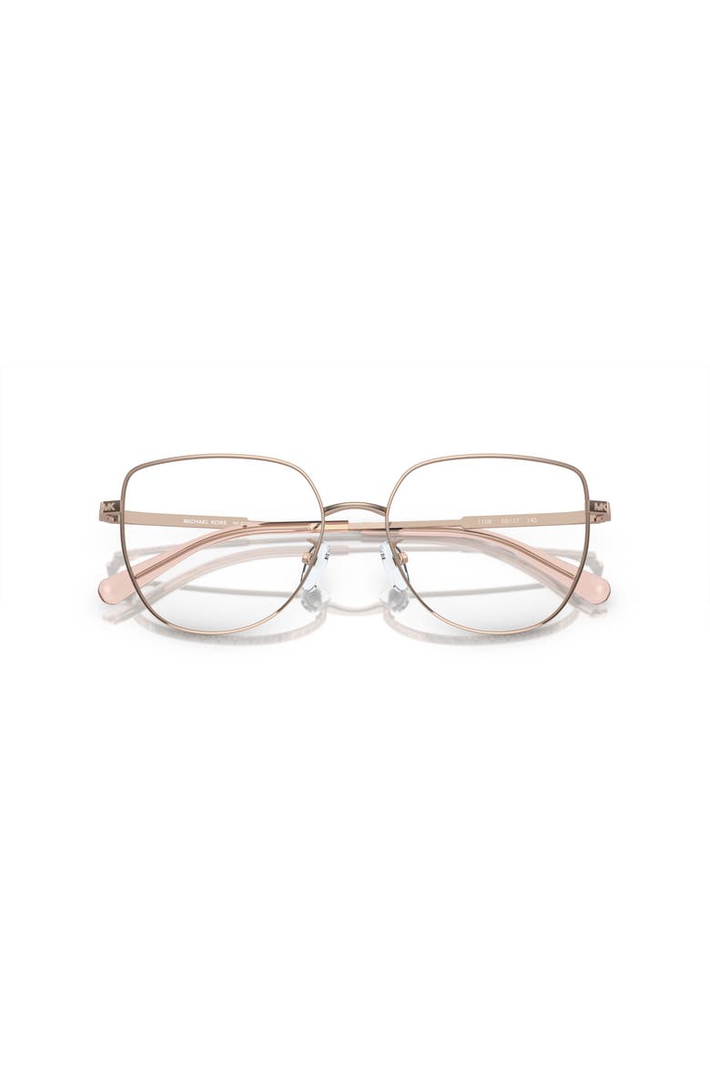Michael Kors 55mm Round optical glasses, Alternate, color, Pink