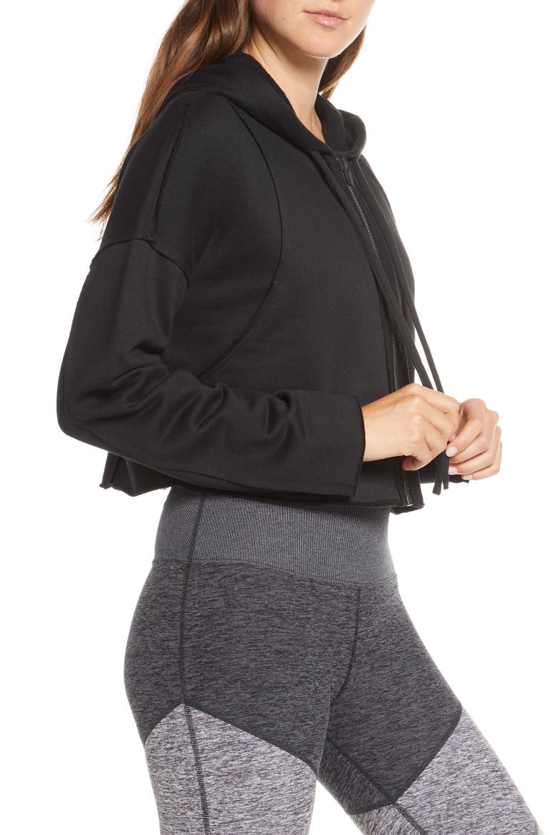 Cruiser Crop Jacket, Alternate, color, BLACK
