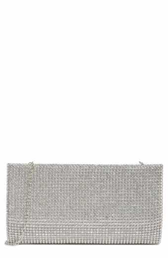 Jessica McClintock Elaine Oversize Rhinestone Embellished Clutch