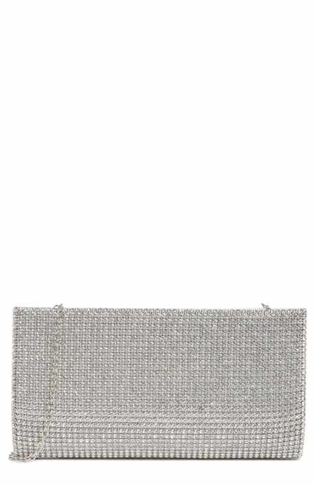 Jessica McClintock Elaine Oversize Rhinestone Embellished Clutch