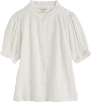 Seasalt Cornwall Shore Patch Organic Cotton Button-Up Top