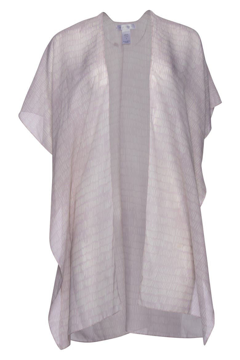 Printed Ruana, Alternate, color, PASTEL PURPLE