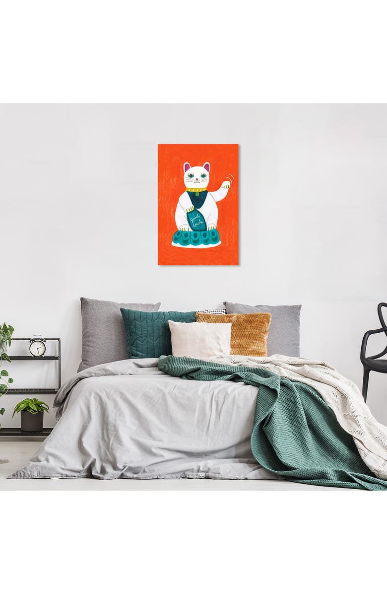 Wynwood Studio Lucky Cat Canvas Wall Decor, Alternate, color,
