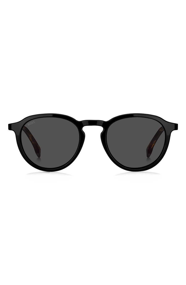 BOSS 51mm Round Sunglasses, Main, color, 