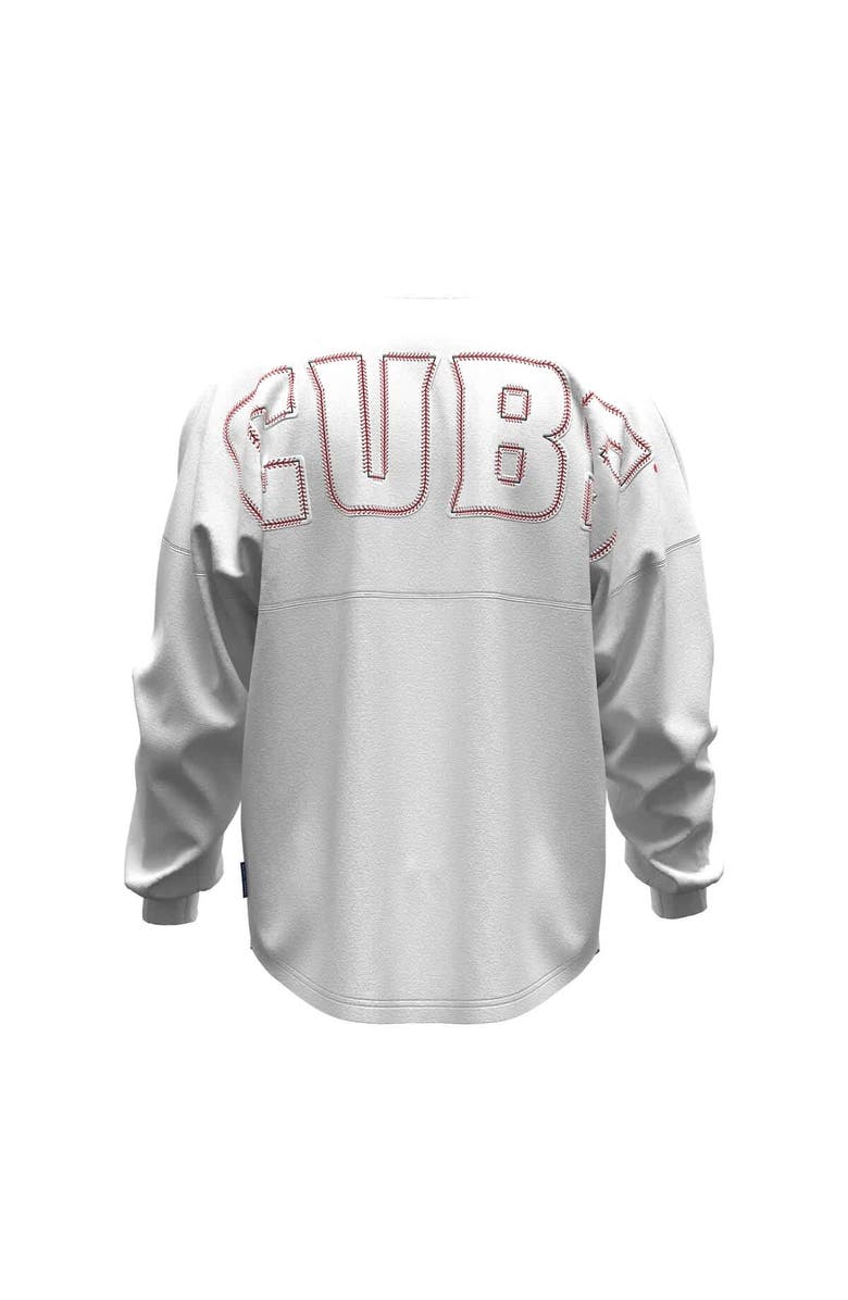 FANATICS Women's Fanatics White Chicago Cubs Baseball Stitch Spirit Jersey Long Sleeve T-Shirt, Alternate, color, White